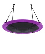 40 Inch Flying Saucer Tree Swing Indoor Outdoor Play Set-Purple - Color:... - £65.36 GBP