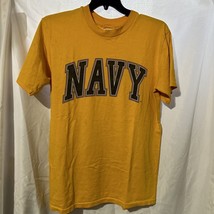 VTG 80s Single Stitch NAVY Academy Logo Tshirt Men&#39;s Large - $23.75