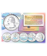 2008 US Statehood Quarters HOLOGRAM *** 5-Coin Complete Set *** w/Capsul... - £12.53 GBP