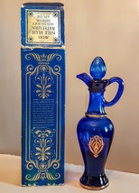 Avon Nile Blue Bath Urn Decanter Skin So Soft Bath Oil Glass Bottle NOS Orig Box - £14.74 GBP