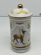 1993 Lenox Fine Porcelain The Spice Carousel Jar Oregano 3.75” Reindeer - £7.59 GBP