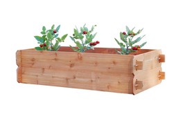 &#39;B-Stock&#39; 2x4 Deep Raised Garden Bed Timberlane Gardens Cedar Vegetable ... - £70.43 GBP