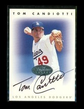 1996 Donruss Leaf Signature Autograph Baseball Card Tom Candiotti Dodgers - £7.39 GBP