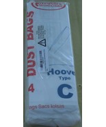 Hoover Type C Dust Bags - BRAND NEW PACKAGE - Contains 4 NEW FILTERS - $9.48 CAD