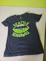 Seattle Seahawks Youth Small 6-6x Shirt Blue NFL Team Apparel Football - $14.70