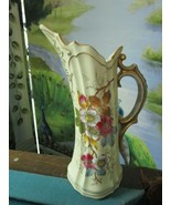 Victoria Carlsbad Austria Ewer/Pitcher, HANDPAINTED ANTIQUE ORIGINAL - $147.50