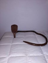 Wooden Carved Articulated King Cobra Snake Sculpture Art Decor  - $59.99