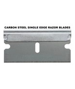 10 pack Single Edge RAZOR BLADES 1 1/2&quot; wide Carbon Steel Sharp Blade sc... - $412.40 MXN