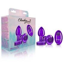 Cheeky Charms - Rechargeable Vibrating Metal Butt  Plug With Remote Control - Pu - £68.80 GBP+