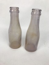 2 X Vintage Armour “TOP NOTCH BRAND” Chicago Purple Glass Bottle Very Rare - £10.50 GBP