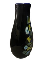 De Hanna Jones Flat Murrine Vase Signed Seattle Studio Art Glass - $222.75