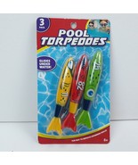 Pool Torpedoes 3 Pack Glide Under Water Summer Water Toys Improve Swimmi... - £12.01 GBP