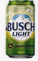 Busch Light John Deere  can vinyl decal window laptop up to 14&quot;  FREE TR... - £2.73 GBP+