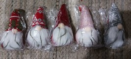5 Plush Gnomes Table Decorations Tabletop Fireplace Figurines Tree Home ... - £9.48 GBP