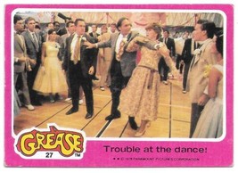 Grease Movie Trading Card #27 Trouble at the Dance! Topps 1978 NICE - £0.98 GBP