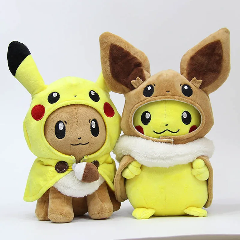 Pokemon Pocket Animals Pikachu Cosplay Eevee Gengar Plush Stuffed Dolls Eevee - £11.30 GBP+