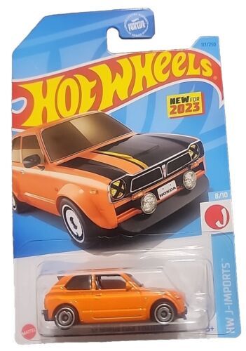 Hot Wheels J Imports Series Orange &#39;73 Honda Civic  - $0.99