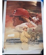 1985 PETE ROSE CINCINNATI REDS WHEATIES Poster TY COBB 4192 MLB 18 X 24 - $38.60