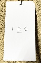 IRO Paris Teddi Shorts Beige Textured High Waist Pleated Size 36 US 2 NWT $325 image 4
