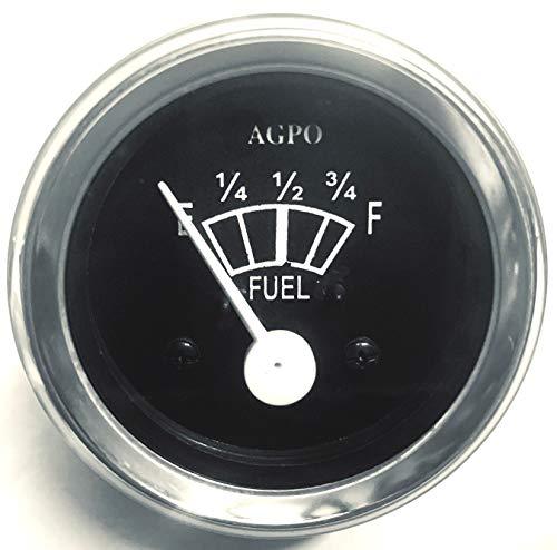Electrical Fuel Gauge in Black Face 2&quot; / 52mm chrome bezel  - $35.44