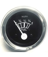 Electrical Fuel Gauge in Black Face 2&quot; / 52mm chrome bezel  - $35.44