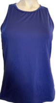 Fabletics Women&#39;s Racerback Activewear Tank Navy Blue Small - £11.47 GBP