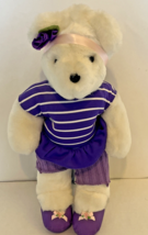 Vintage 1984 American Bear Co. 1980s “VIOLET The Exercise Bear” Barbara ... - $18.69