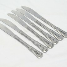  Rogers Landscape Stainless Dinner Knives 8.5&quot; Lot of 6 - £9.23 GBP