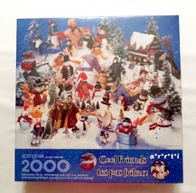 Springbok 1998 Cool Friends Snowmen in Winter 2000 Piece New &amp; Sealed - £52.75 GBP