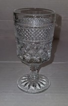 5.25&quot; Clear Glass Water Anchor Hocking? Juice Wine Champagne Vintage Wed... - £7.98 GBP