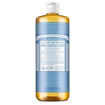 Dr. Bronner&#39;s - Pure-Castile Liquid Soap (Baby Unscented, 32 Ounce) - Ma... - £55.14 GBP