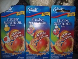 Glade MANGO FUSION Plugins Scented Oil 3 Refills - £13.98 GBP