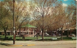 Albuquerque New Mexico Old Town Plaza Autos 1950s Postcard Teich Southwe... - $5.49