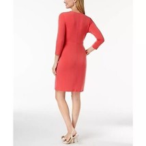 NWT Womens Size Large Charter Club Faux-Wrap Metal Accent Stretch Jersey Dress - £23.63 GBP