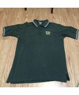 Green Bay Packers Polo Shirt Mens Large Green NFL Team Apparel Logo Golf - $16.45 CAD