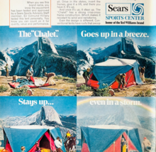 1972 Coleman Chalet Tent Camping Advertisement Vintage Sears Sporting DW... - $24.99