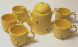 $44.95 Vintage Mary Kay Exclusively Yellow Ceramic Bumble Bee Teapot Mug... - $44.50