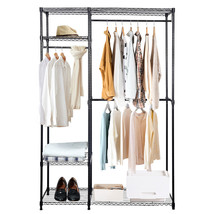 48"x18"x71" Closet Organizer Garment Rack Portable Clothes Hanger Home Shelf New - £99.76 GBP