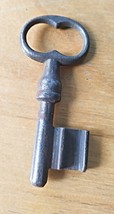 3&quot; Antique Victorian 19th century wrought iron coffer key chest key cabi... - $22.50
