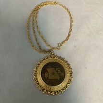1776-1976 Grand Lodge Of Missouri Mason Freemasonry Medal Coin Pendant 22” Chain - £31.11 GBP
