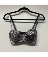 Victorias Secret Dream Angels Push Up Without Padding Metallic Silver NE... - $37.62