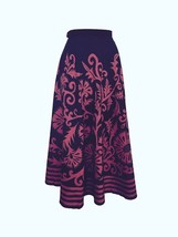 Nwt $388 Anthropologie Esva Purple Midi Skirt By Harare S, M - £63.94 GBP