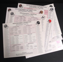 Tampa Bay Buccaneers Football Media Guide Game Flip Card Lot 2000-2002 (... - $39.99