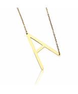 Women Jewelry Gold Choker Chain Necklace 26 Letters ABC Pendant Chunky S... - £6.78 GBP+