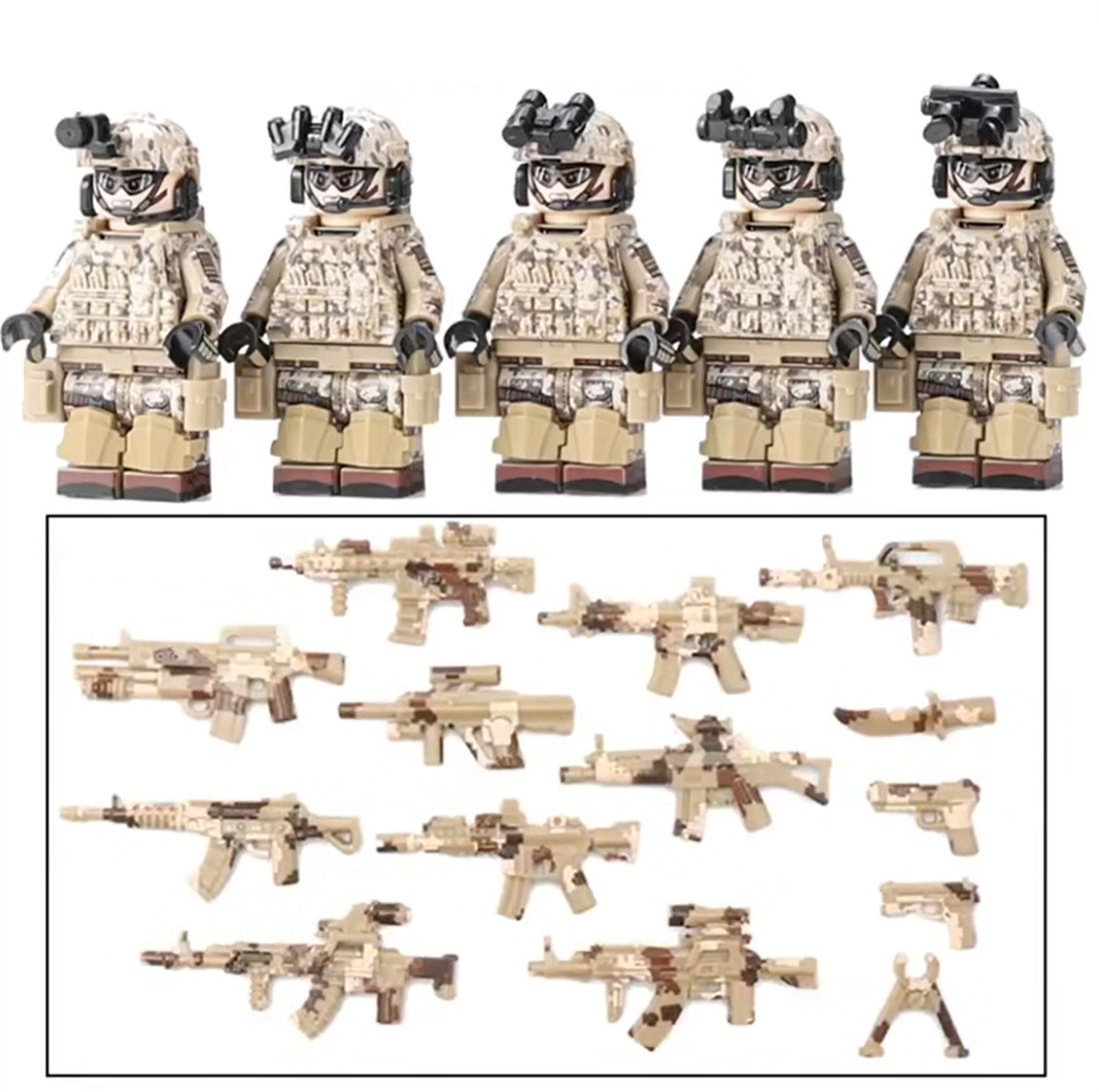 US Navy SEAL Team 3 The Punishers Custom 5 Minifigure Sets