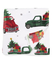 ENVOGUE Christmas Tree Truck Plush Throw Nordstrom Blanket 50” X 70” - £23.18 GBP