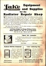 Vintage 1937 Lake Auto Radiator Mfg CATALOG Cleveland Ohio - $22.24