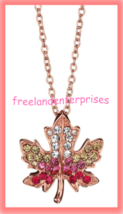 Necklace Autumnal Charms Pendant &quot;LEAF&quot; ~ Circa 2022 ~ New In Box ~ Avon ~ - £15.52 GBP
