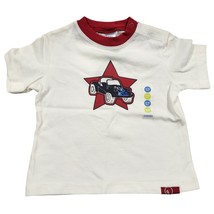 Gymboree Baby T Shirt 6-12 Months White Red Hot Rod Car Star Graphic Tee... - $12.87