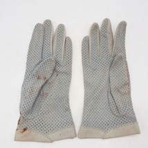 Vintage Women&#39;s Grey Blue Leather Evening Driving Gloves-
show original ... - £19.73 GBP